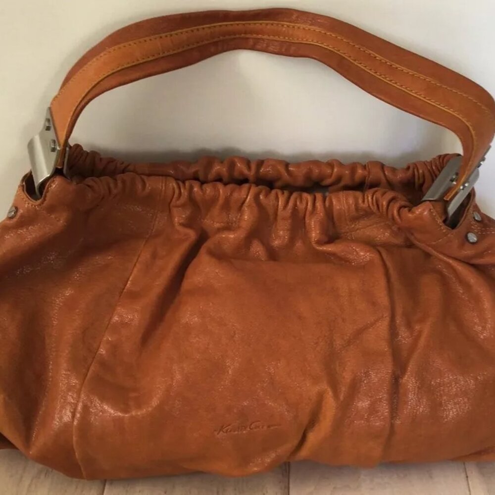 Kenneth Cole N.York Handbag Leather Acorn